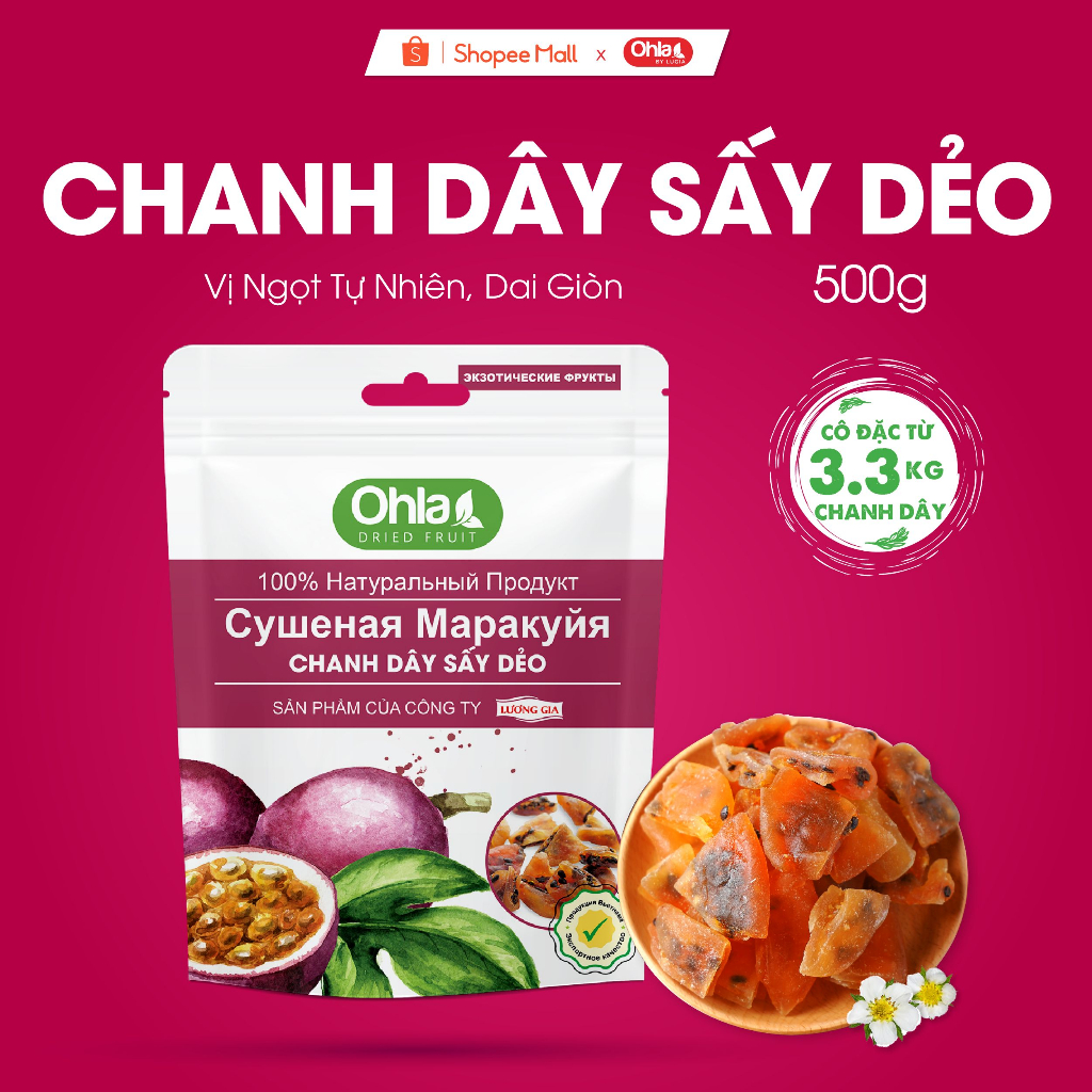 Chanh dây sấy dẻo Ohla 500g