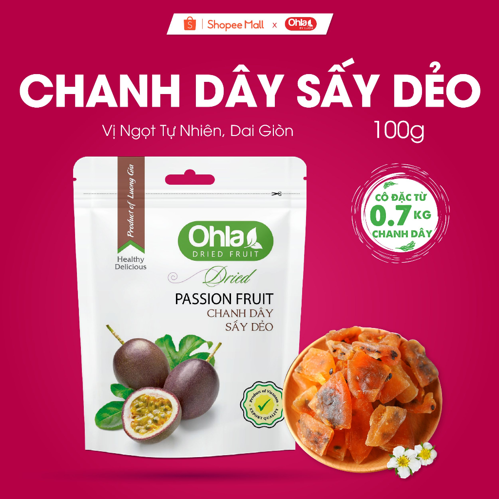 Chanh dây sấy dẻo Ohla 100g