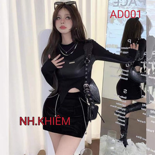 Áo da pha phông dày dặn croptop