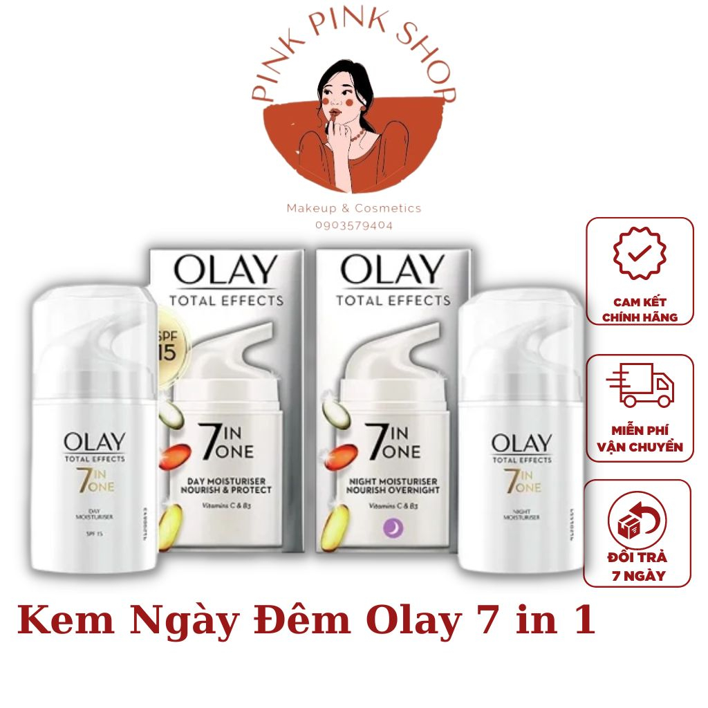 Kem Dưỡng Olay Total Effects 7 in 1 Ngày & Đêm 50ml Chính Hãng