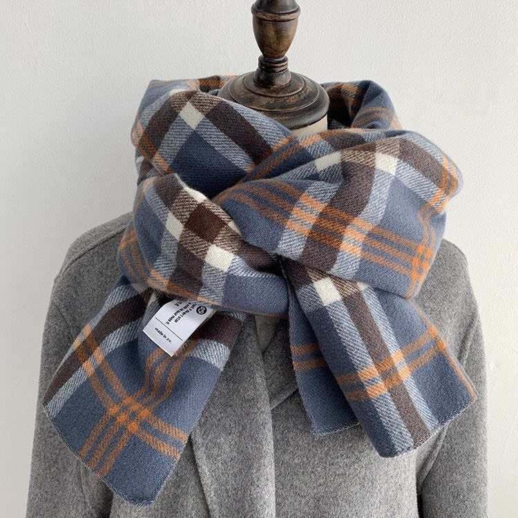 KHĂN CHOÀNG CHẤT LEN MỊN HỌA TIẾT CARO MÙA ĐÔNG