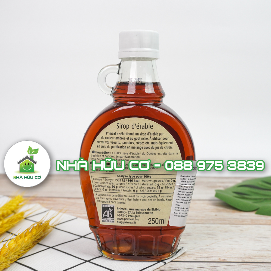 SIRO CÂY PHONG hữu cơ Primeal -  Date: 16/11/2024 - Shanti