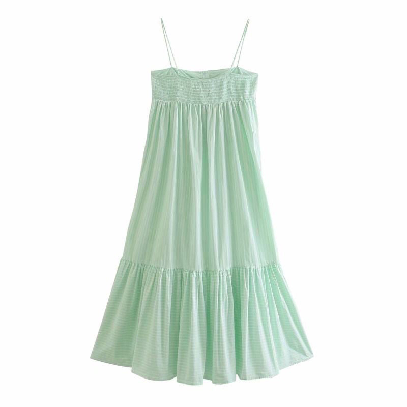Đầm Zara 2 Dây Sọc Xanh Size S