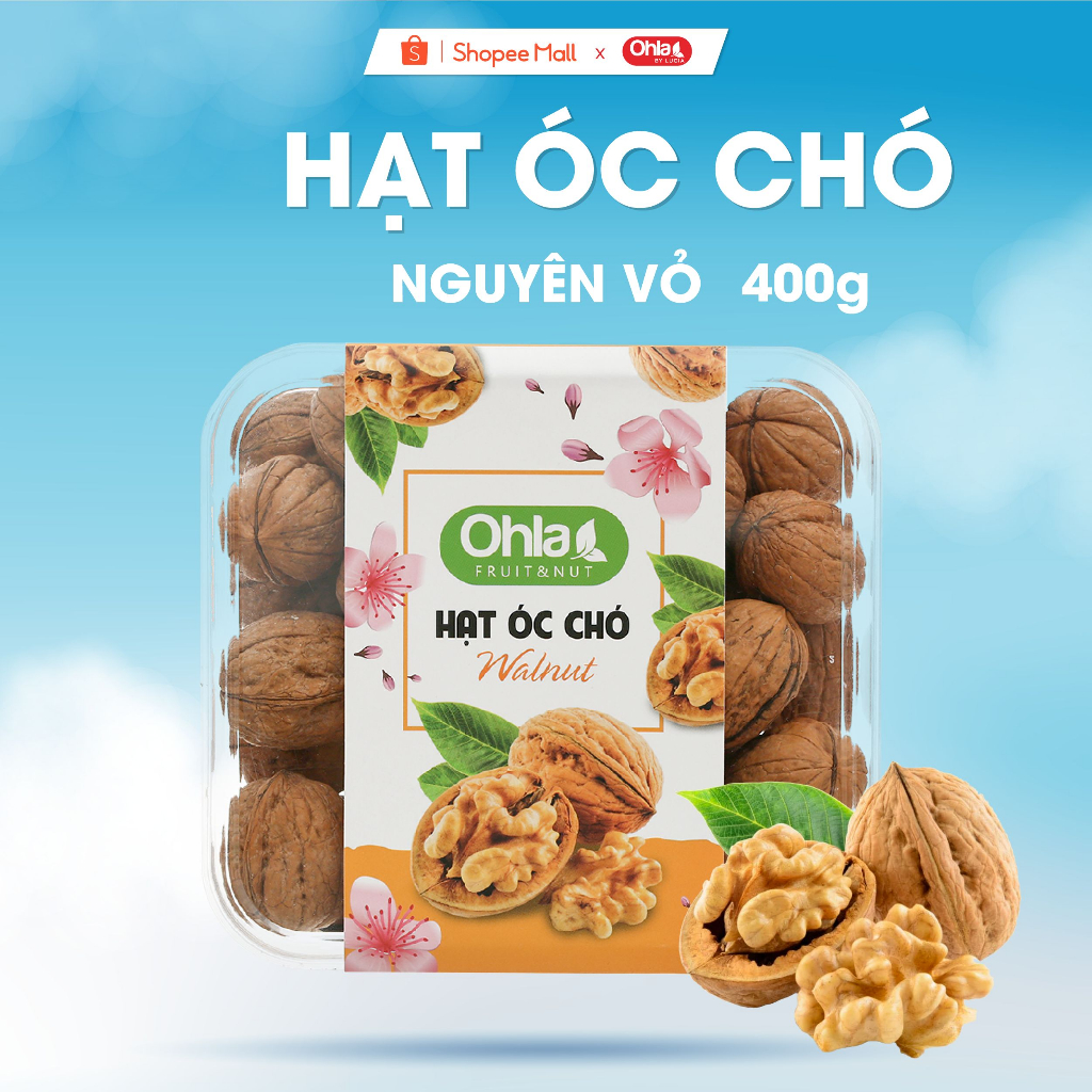 Hạt óc chó nguyên vỏ Ohla 400g