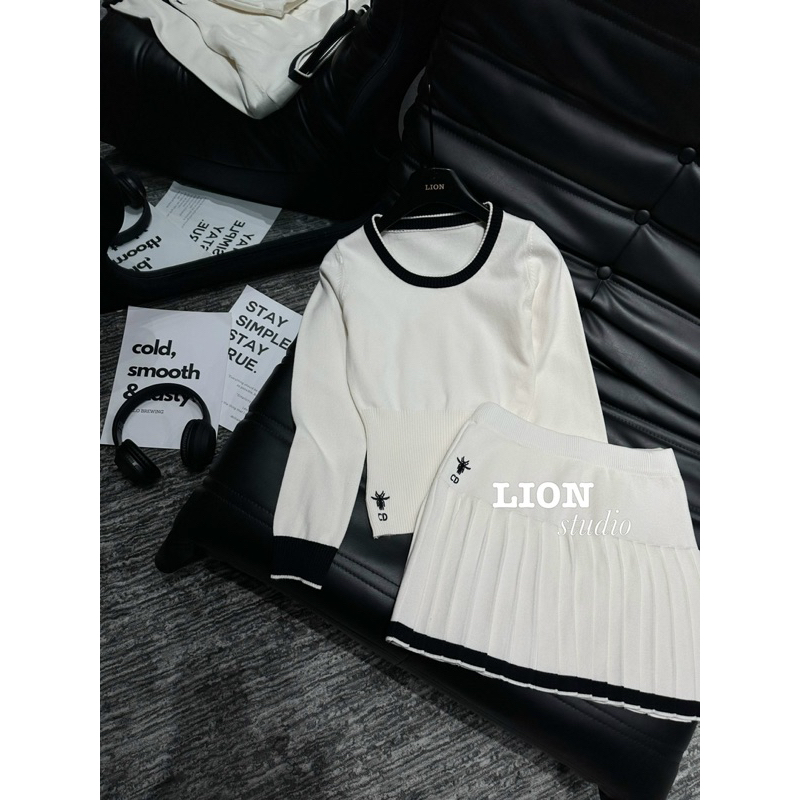 Set váy len dài tay