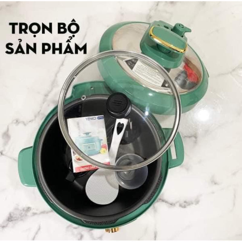 Nồi Áp Suất Đa Năng VenKo 4 lít👉Nấu cơm⚡️Hầm⚡️Nấu⚡️Chiên⚡️Xào