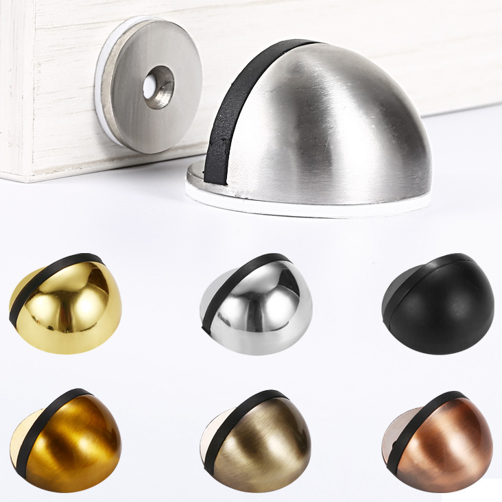 Chặn cửa gắn nam châm, Chặn cửa gắn sàn giúp hạn chế va đập cho cánh cửa bằng thép không gỉ