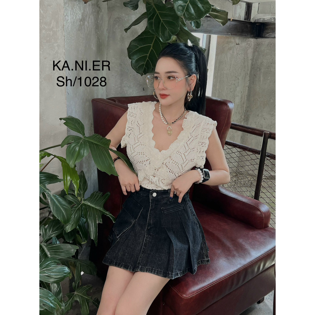 Chân váy jeans dáng xòe