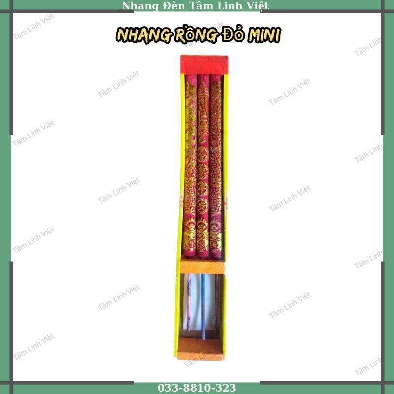 Nhang Rồng Phụng Đỏ 3 Tấc ( Hộp 3 Nến)