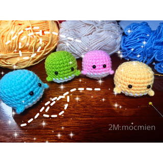 Móc khoá CÁ HEO mini len - 100% Handmade (hàng đặt trước)