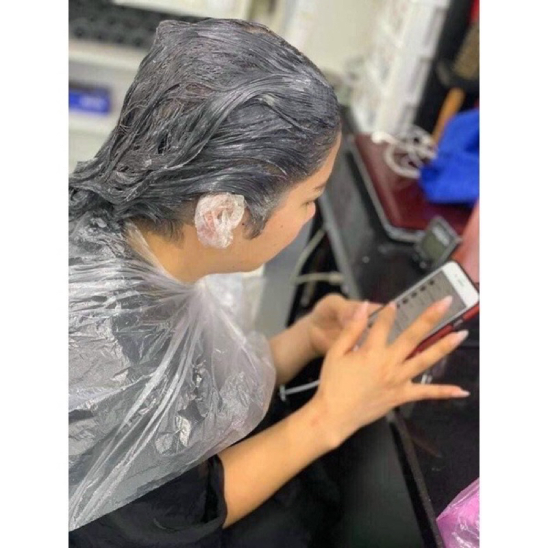 ❌RẺ NHẤT❌ Bịch 200 cái Áo choàng nhuộm tóc nilon, bạt choàng nilon làm tóc uốn, ép kích thước 60x90cm