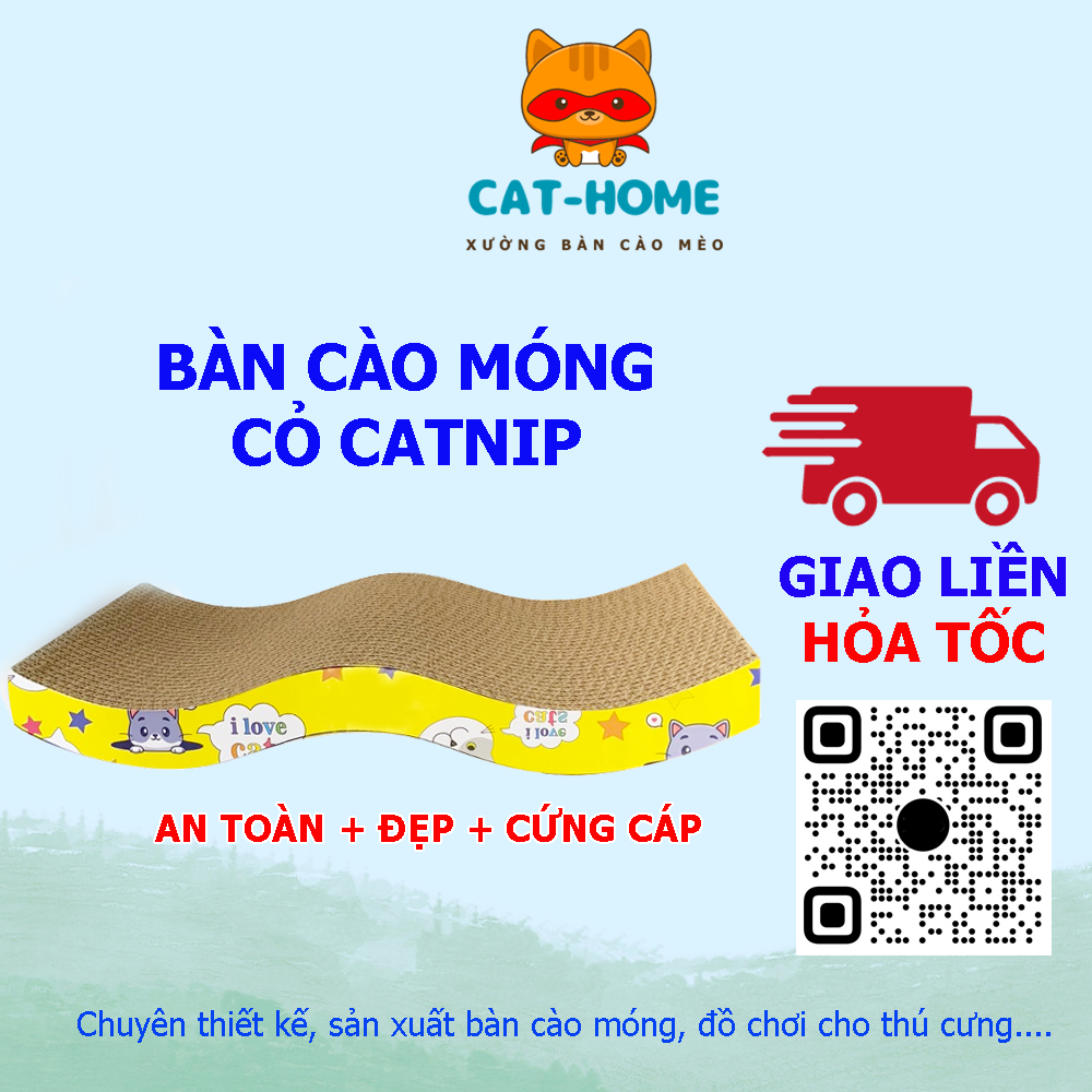 BÀN CÀO MÓNG CHO MÈO KÈM CANIP , BÀN CÀO MÓNG MÈO, GIÚP MÈO CÀO SẠCH VÀ MÒN BỚT MÓNG