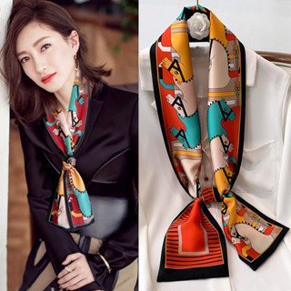 Khăn quàng choàng cổ lụa cao cấp cho nữ văn phòng công sở quàng áo vest đẹp sang trọng AAA iLita