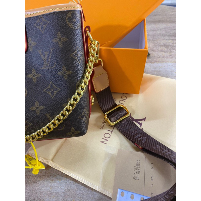 Túi LV dáng chậu kèm ví