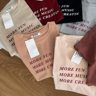 Áo thun 3158 form rộng mẫu more fun, áo thun nam nữ, áo thun 3158 cotton khô