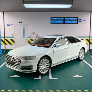 Mô hình xe audi a8 có đèn và âm thanh tỉ lệ 1:24 dài 21,5cm hãng chezhi