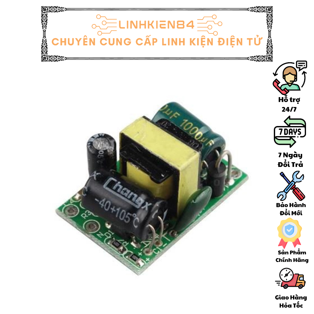 Nguồn Xung Không Vỏ 5V 12V 24V