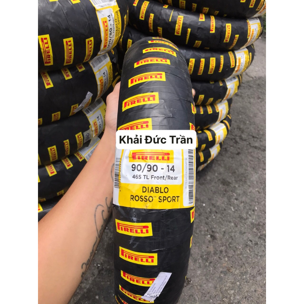 Vỏ lốp xe Pirelli Rosso Sport cho tay ga và xe số - vỏ ko ruột 14in 17in