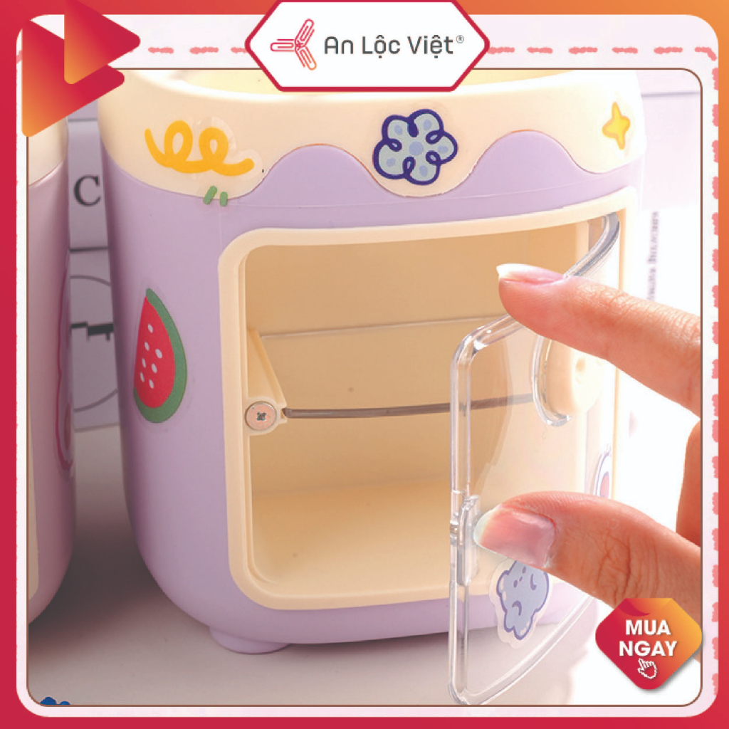 Hộp Cắm Bút, Ống Cắm Bút để bàn nhiều ngăn hình Heo siêu dễ thương