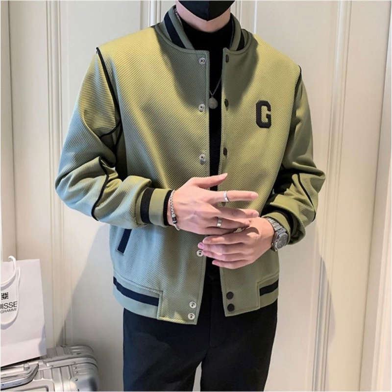 Áo khoác bomber nam nỉ gân cao cấp, áo khoác nam cao cấp