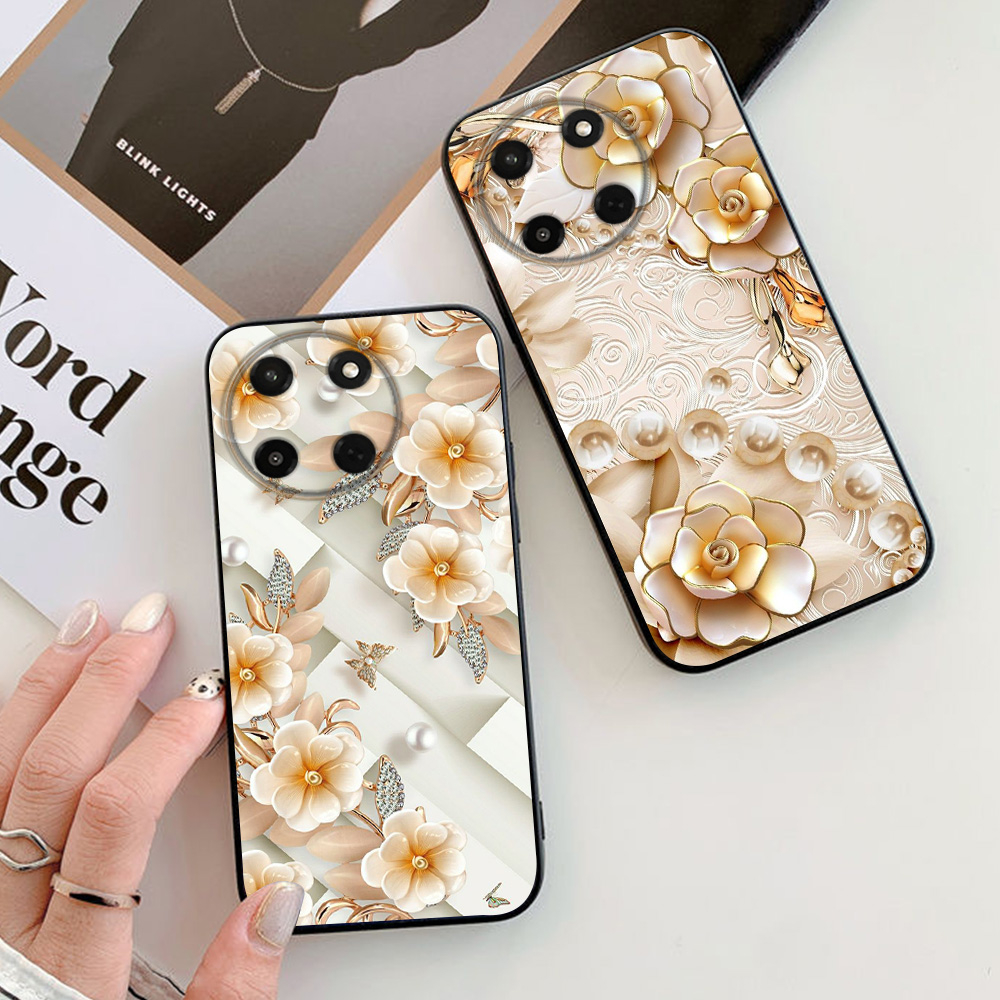 Ốp lưng realme 11 4g / 5g / realme 11 pro / 11 pro plus 5g in hình hoa , ốp nữ sang trọng