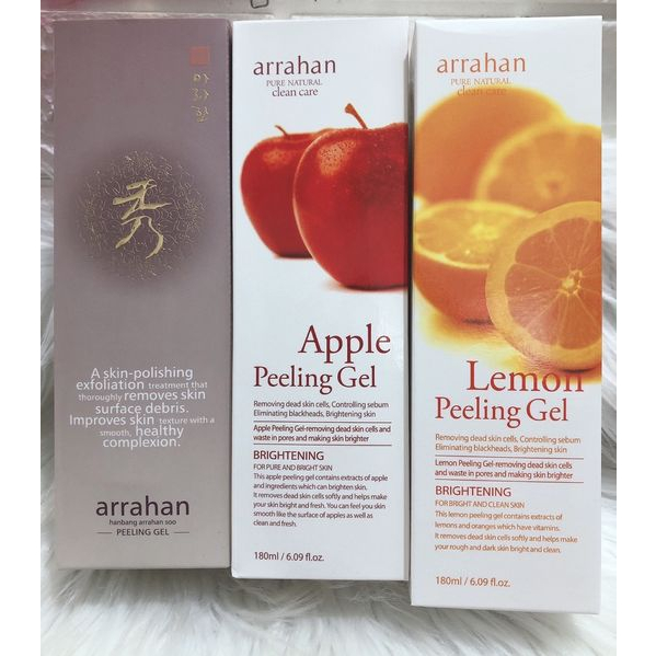 Tẩy da chết hàn quốc dành cho mặt và toàn thân tại nhà Sâm Táo Chanh