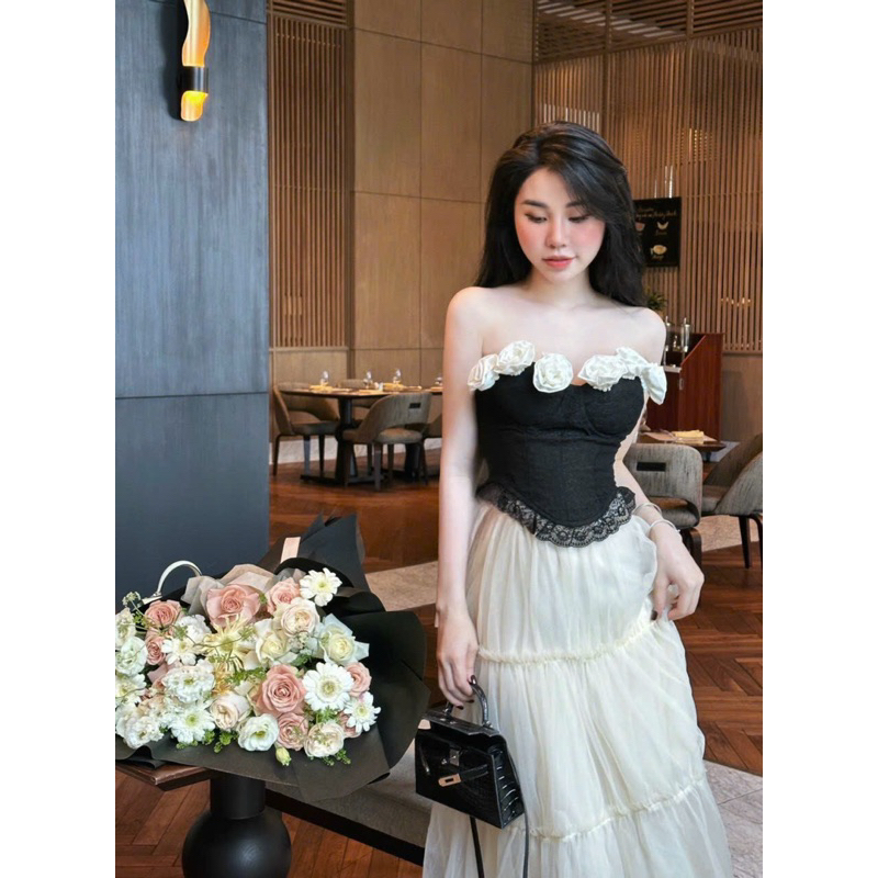 Set cúp ngực đính hoa