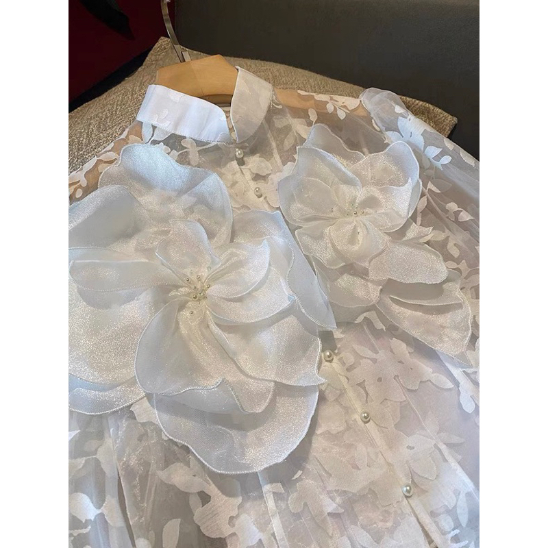 Áo hoa 3d đính trai