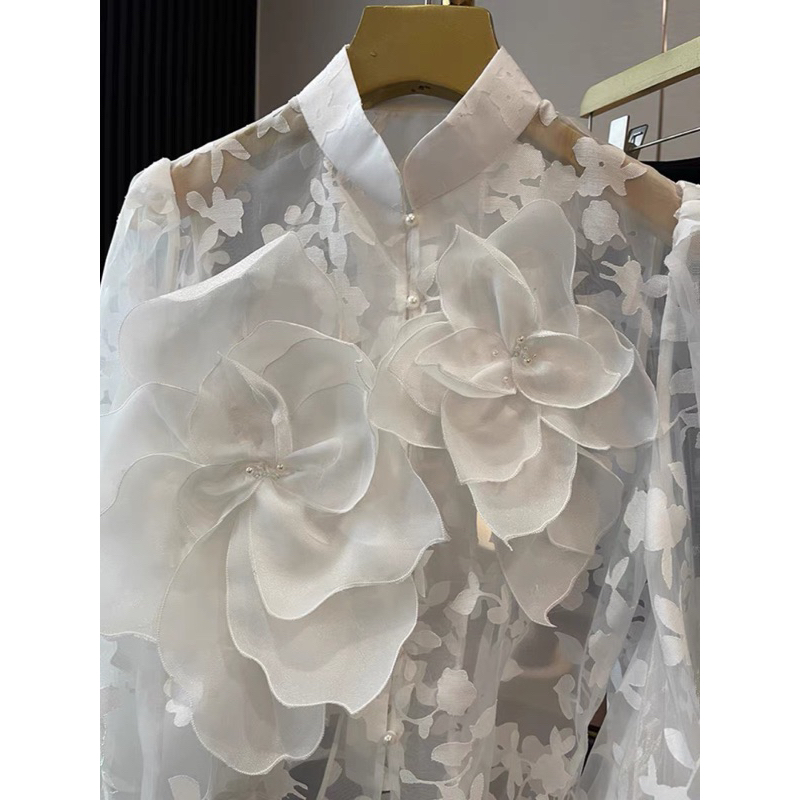 Áo hoa 3d đính trai