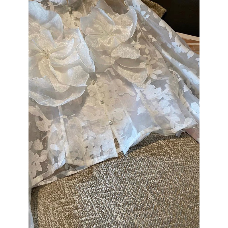 Áo hoa 3d đính trai