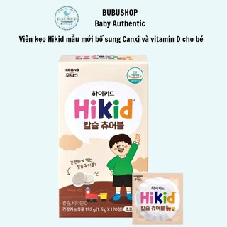(mẫu mới)KẸO SỮA HIKID HÀN QUỐC BỔ SUNG CANXI CHO BÉ HỘP 120 VIÊN