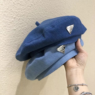 Mũ beret denim cao cấp phong cách ullzang sành điệu, mũ nồi thuỷ thủ nữ