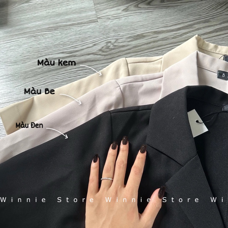 [ ẢNH THẬT - SIZE XS ] Áo BLAZER nữ tay ngắn Winnie phong cách Hàn Quốc | BigBuy360 - bigbuy360.vn