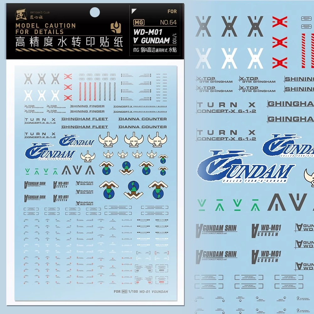 Đề can - Decal nước cho mô hình lắp ráp MG Turn A