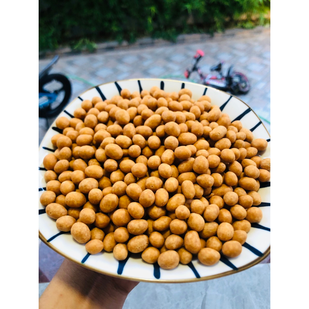 500Gr Đậu Phộng Da Cá Nước Cốt Dừa Thơm Ngon Giòn Tan - Đồ Ăn Vặt HULA FOOD