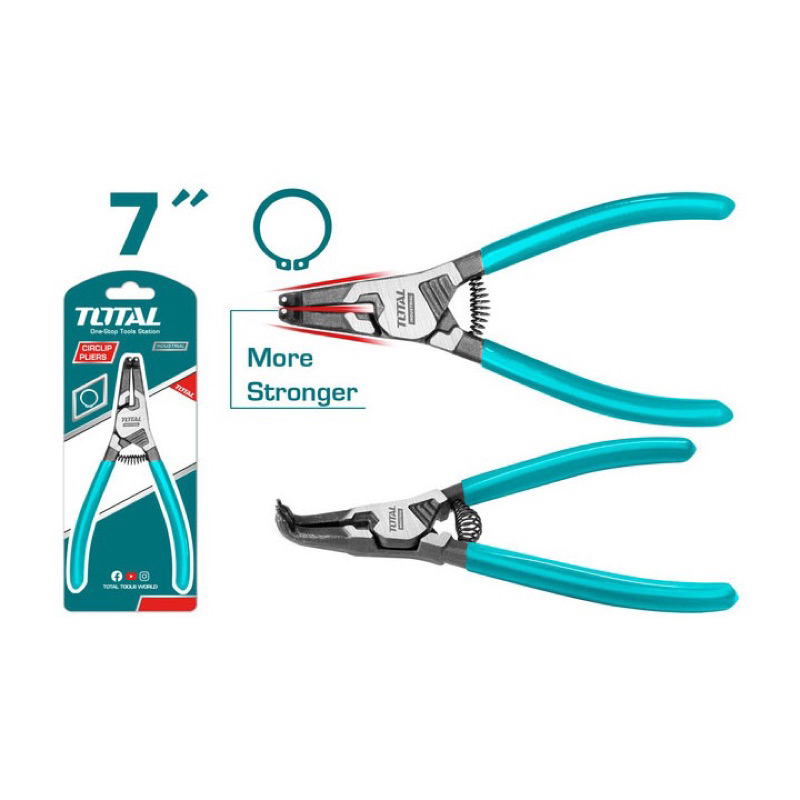 Kìm mở phe vòng ngoài mũi cong TOTAL THTJ21802 (Chính hãng TPC)