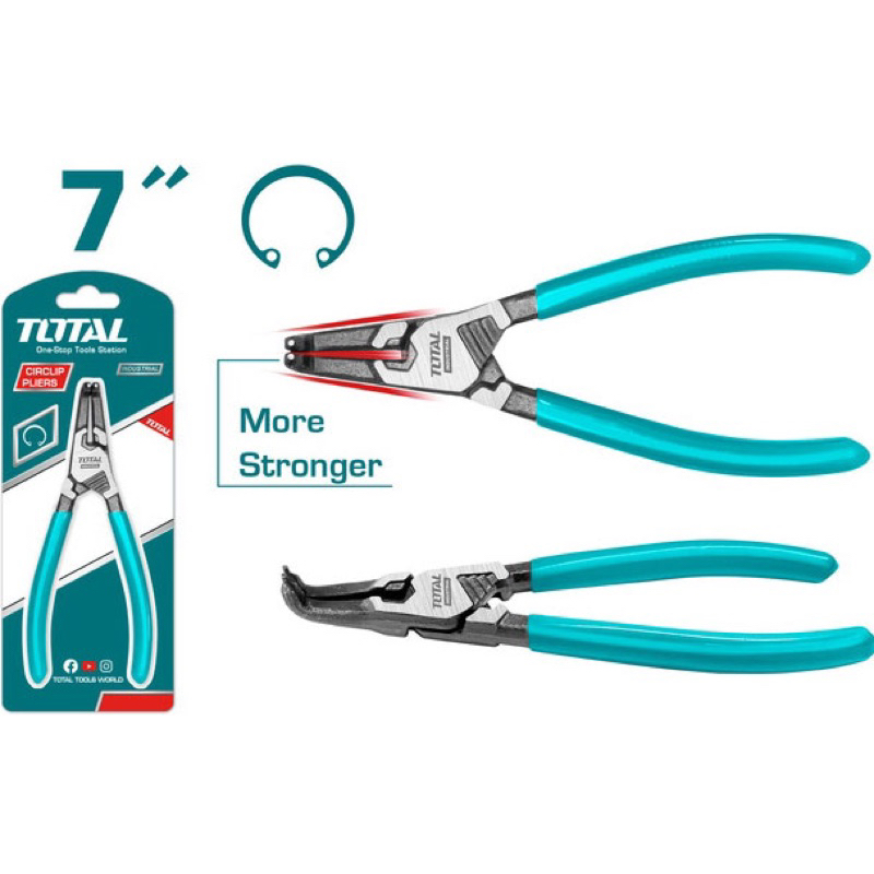Kìm mở phe trong mũi cong TOTAL THTJ21804 (Chính hãng TPC)