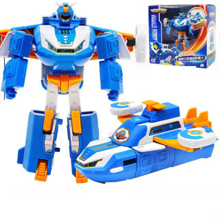 Mô hình đồ chơi đội bay siêu đẳng tàu bay không gian Căn Cứ Di Chuyển Trên Không Biến Hình Thành Robot SUPERWINGS YW7602