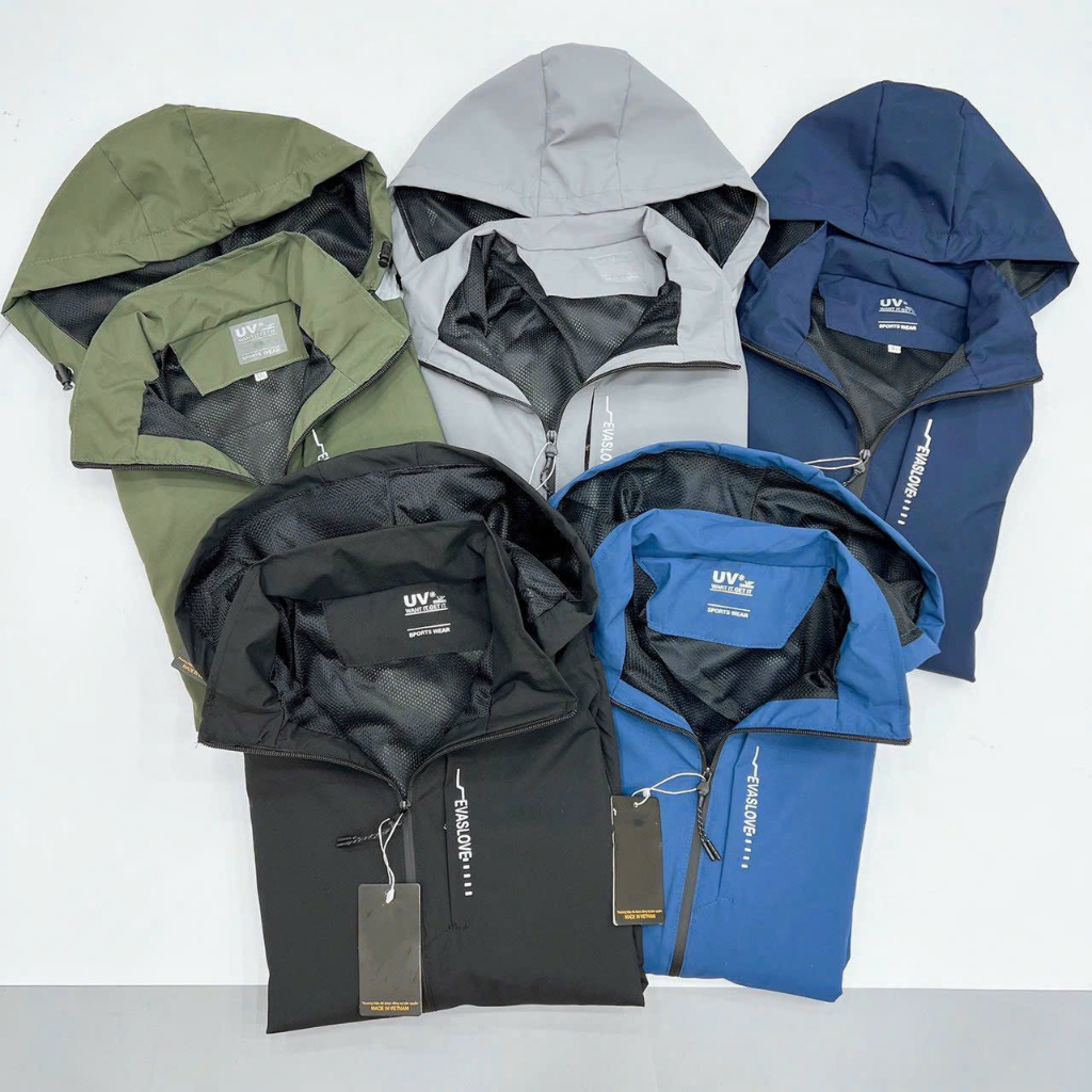 Áo Khoác Gió, Áo Khoác Gió 3 Khoá Nam Nữ,Vải Gió Tráng Bạc,Áo khoác gió 2 lớp dành cho nam nữ phong cách trẻ trung,