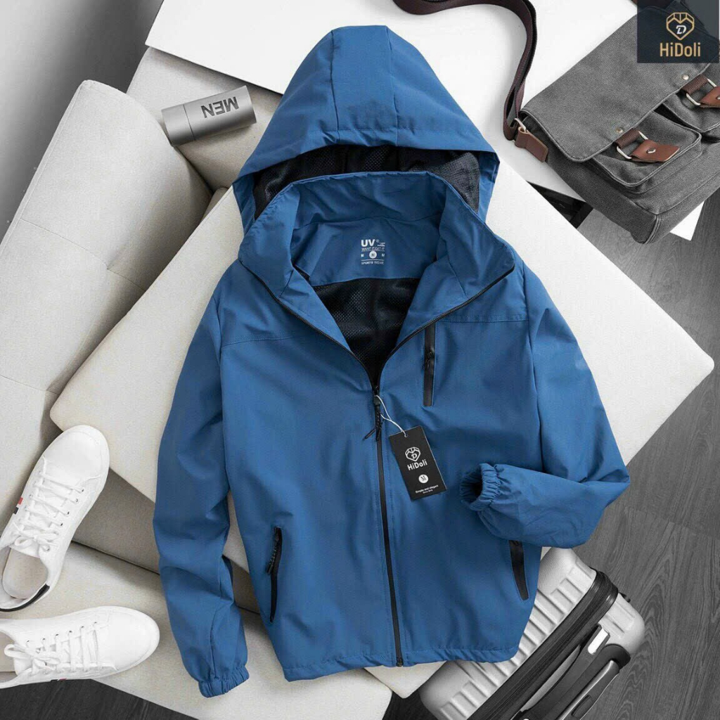 Áo Khoác Gió, Áo Khoác Gió 3 Khoá Nam Nữ,Vải Gió Tráng Bạc,Áo khoác gió 2 lớp dành cho nam nữ phong cách trẻ trung,