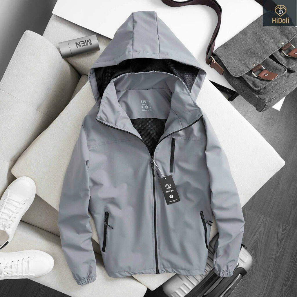 Áo Khoác Gió, Áo Khoác Gió 3 Khoá Nam Nữ,Vải Gió Tráng Bạc,Áo khoác gió 2 lớp dành cho nam nữ phong cách trẻ trung,