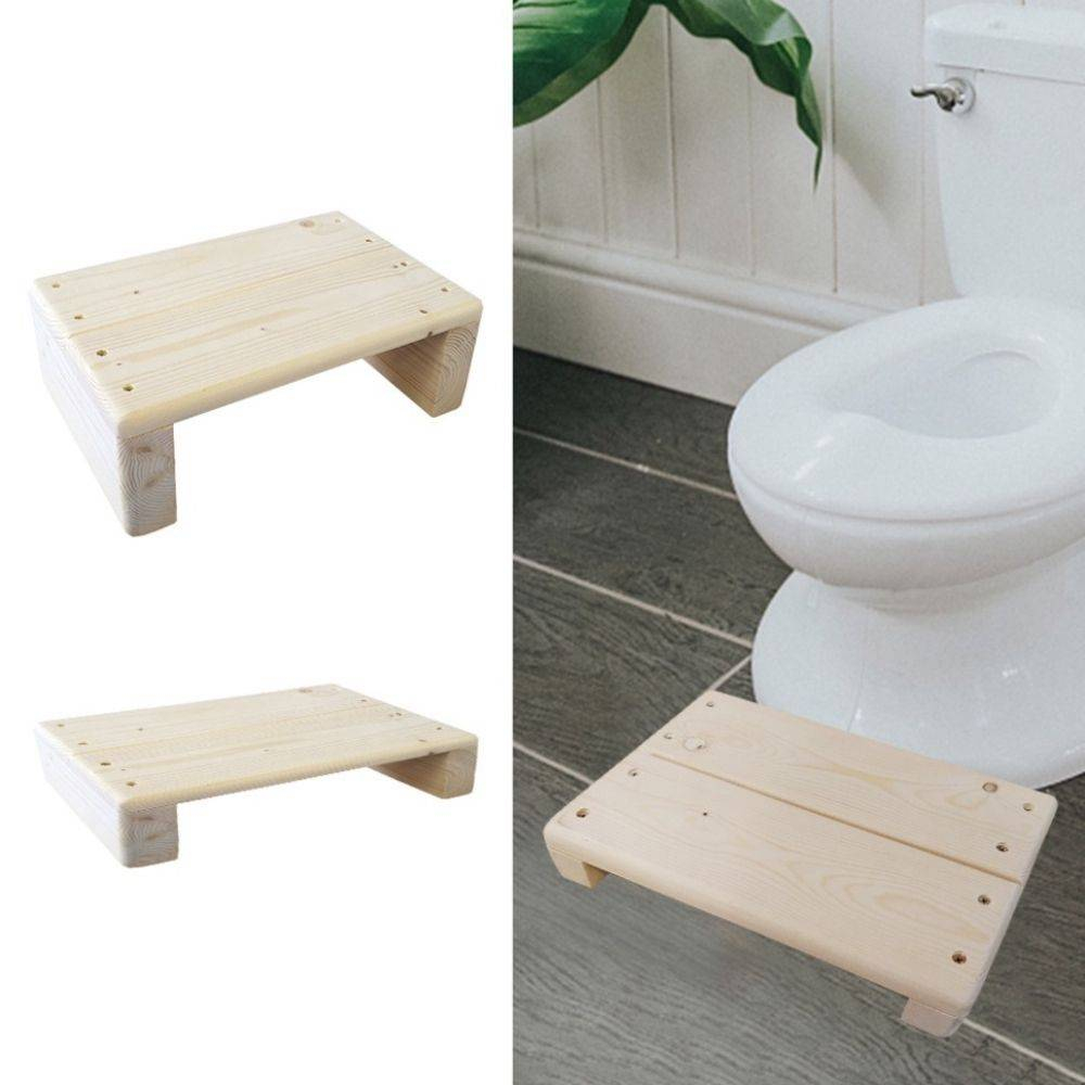 Ghế đẩu gỗ ngồi giặt đồ làm nail kê chân văn phòng gỗ thông