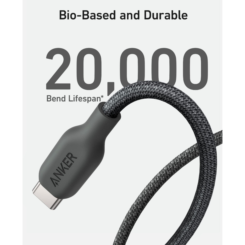 Dây cáp sạc nhanh Anker 544 240w Type C - Type C Bio - Based Nylon sạc siêu nhanh 25w 45w 60w 100w 140w 3astore