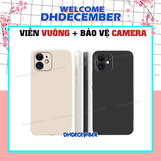 Ốp lưng iphone 11 - 12 cạnh viền vuông, ốp mềm dẻo bảo vệ camera