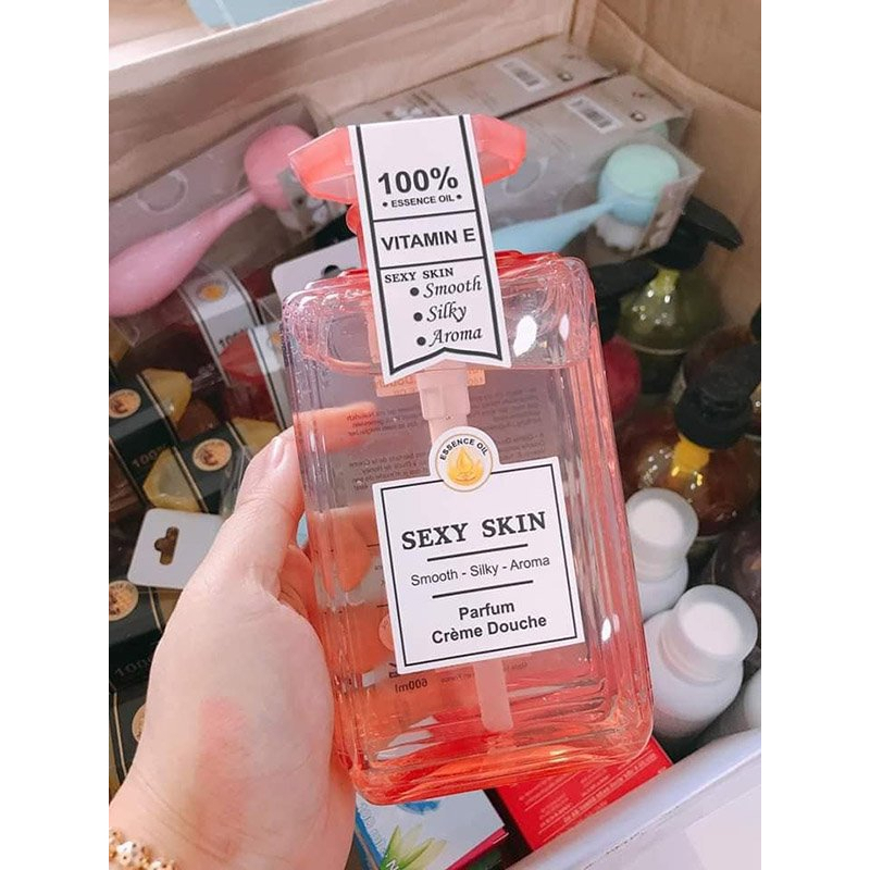Sữa tắm hương nước hoa Sexy Skin Pháp hương quyến rũ, dịu ngọt