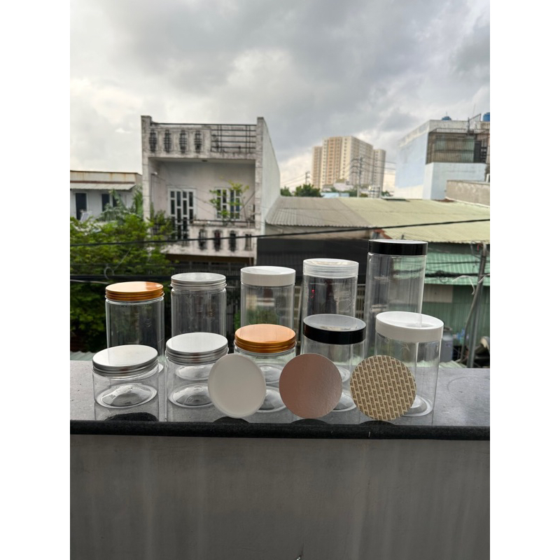 Mẫu hủ PET 1000ml kèm nắp