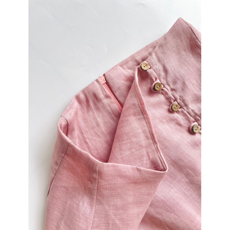 Chân váy linen tưng washed 2 lớp - Mé Hè