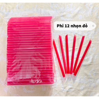 ỐNG HÚT PHI 6-8-12 MÀU ĐỎ - 500g/bịch
