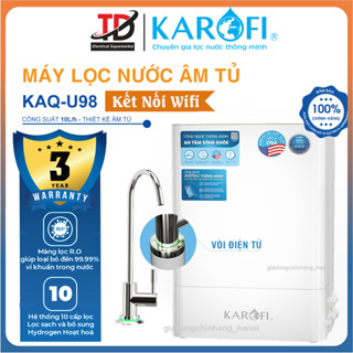 Máy Lọc Nước Để Gầm Karofi KAQ-U98, Vòi Led Điện Tử, Kết Nối Wifi, 10 Lõi Cao Cấp, BH Tại Nhà 3 Năm