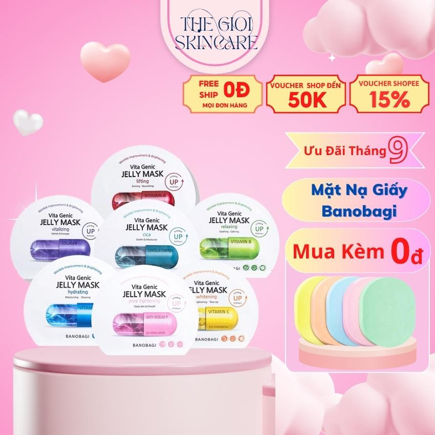 Mặt nạ giấy Banobagi, mặt nạ dưỡng da làm trắng da dưỡng ẩm se khít lỗ chân lông thải độc hàn quốc